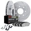 7412-54095 Drilled/Slotted Brake Rotors with Ultimate-Duty Brake Pads Kit & Hardware [Silver], 2009-2009 Ford/Lincoln/Mercury/Ma - image 2