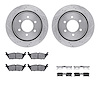 7412-54103 Drilled/Slotted Brake Rotors with Ultimate-Duty Brake Pads Kit & Hardware [Silver], 2015-2017 Ford/Lincoln/Mercury/Ma - image 1