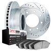 7502-48084 Drilled/Slotted Brake Rotors w/5000 Advanced Brake Pads Kit [Silver], 1974-2005 Multiple Makes/Models, Position: Fron - image 2