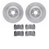 7502-54093 Drilled/Slotted Brake Rotors w/5000 Advanced Brake Pads Kit [Silver], 2016-2018 Ford/Lincoln/Mercury/Mazda, Position: - image 1