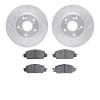 7502-59095 Drilled/Slotted Brake Rotors w/5000 Advanced Brake Pads Kit [Silver], 2016-2017 Acura/Honda, Position: Front - image 1