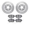 7502-63079 Drilled/Slotted Brake Rotors w/5000 Advanced Brake Pads Kit [Silver], 2015-2021 Mercedes-Benz, Position: Rear - image 1