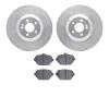 7502-63563 Drilled/Slotted Brake Rotors w/5000 Advanced Brake Pads Kit [Silver], 2017-2017 Mercedes-Benz, Position: Rear - image 1