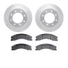 7502-67084 Drilled/Slotted Brake Rotors w/5000 Advanced Brake Pads Kit [Silver], 2012-2021 Infiniti/Nissan, Position: Rear - image 1