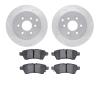 7502-67111 Drilled/Slotted Brake Rotors w/5000 Advanced Brake Pads Kit [Silver], 2005-2012 Infiniti/Nissan, Position: Rear - image 1