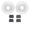 7502-72239 Drilled/Slotted Brake Rotors w/5000 Advanced Brake Pads Kit [Silver], 2008-2015 Mitsubishi, Position: Rear - image 1