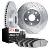 7502-73169 Drilled/Slotted Brake Rotors w/5000 Advanced Brake Pads Kit [Silver], 2000-2003 Audi/Volkswagen, Position: Front - image 2