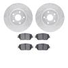 7502-75016 Drilled/Slotted Brake Rotors w/5000 Advanced Brake Pads Kit [Silver], 2006-2015 Lexus/Toyota/Scion, Position: Front - image 1