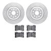 7502-75110 Drilled/Slotted Brake Rotors w/5000 Advanced Brake Pads Kit [Silver], 2007-2017 Lexus/Toyota/Scion, Position: Front - image 1