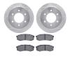 7502-92001 Drilled/Slotted Brake Rotors w/5000 Advanced Brake Pads Kit [Silver], 2015-2017 Mitsubishi, Position: Rear - image 1