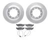 7502-99417 Drilled/Slotted Brake Rotors w/5000 Advanced Brake Pads Kit [Silver], 2017-2019 Ford/Lincoln/Mercury/Mazda, Position: - image 1