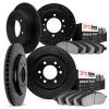 7504-40231 Drilled/Slotted Brake Rotors w/5000 Advanced Brake Pads Kit [Silver], 2007-2017 Multiple Makes/Models, Position: Fron - image 1
