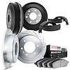 7504-76003 Drilled/Slotted Brake Rotors w/5000 Advanced Brake Pads/Drums & Shoes Kit [Silver], 1979-1980 Lexus/Toyota/Scion, Pos - image 1