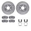 7512-03099 Drilled/Slotted Brake Rotors w/5000 Advanced Brake Pads Kit & Hardware [Silver], 2015-2015 Kia/Hyundai/Genesis, Posit - image 1