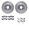 7512-54049 Drilled/Slotted Brake Rotors w/5000 Advanced Brake Pads Kit & Hardware [Silver], 2010-2010 Ford/Lincoln/Mercury/Mazda - image 1