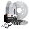 7512-54121 Drilled/Slotted Brake Rotors w/5000 Advanced Brake Pads Kit & Hardware [Silver], 1997-2004 Ford/Lincoln/Mercury/Mazda - image 2