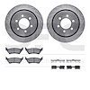 7512-54208 Drilled/Slotted Brake Rotors w/5000 Advanced Brake Pads Kit & Hardware [Silver], 2012-2020 Ford/Lincoln/Mercury/Mazda - image 1