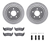 7512-56014 Drilled/Slotted Brake Rotors w/5000 Advanced Brake Pads Kit & Hardware [Silver], 2003-2011 Ford/Lincoln/Mercury/Mazda - image 1