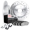 7512-80042 Drilled/Slotted Brake Rotors w/5000 Advanced Brake Pads Kit & Hardware [Silver], 2014-2016 Ford/Lincoln/Mercury/Mazda - image 2