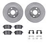 7512-91004 Drilled/Slotted Brake Rotors w/5000 Advanced Brake Pads Kit & Hardware [Silver], 2004-2006 Lexus/Toyota/Scion, Positi - image 1