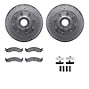 7512-99333 Drilled/Slotted Brake Rotors w/5000 Advanced Brake Pads Kit & Hardware [Silver], 1995-2007 Ford/Lincoln/Mercury/Mazda - image 1