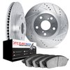 7602-63083 Drilled/Slotted Brake Rotors w/5000 Euro Ceramic Brake Pads Kit [Silver], 2017-2018 Mercedes-Benz, Position: Rear - image 2