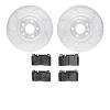 7602-73058 Drilled/Slotted Brake Rotors w/5000 Euro Ceramic Brake Pads Kit [Silver], 2013-2020 Multiple Makes/Models, Position:  - image 1