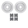 7602-75004 Drilled/Slotted Brake Rotors w/5000 Euro Ceramic Brake Pads Kit [Silver], 2007-2021 Lexus/Toyota/Scion, Position: Rea - image 1