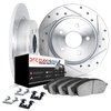 7612-63065 Drilled/Slotted Brake Rotors w/5000 Euro Ceramic Brake Pads Kit & Hardware [Silver], 2003-2006 Mercedes-Benz, Positio - image 2