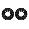 8002-02012 Drilled/Slotted Brake Rotors [Black], 1987-1989 Porsche, Position: Front - image 1