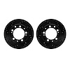 8002-02039 Drilled/Slotted Brake Rotors [Black], 1977-1988 Porsche, Position: Rear - image 1