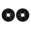 8002-03000 Drilled/Slotted Brake Rotors [Black], 2006-2012 Multiple Makes/Models, Position: Front - image 1