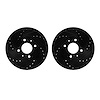 8002-03001 Drilled/Slotted Brake Rotors [Black], 2012-2017 Multiple Makes/Models, Position: Front - image 1