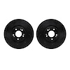8002-03003 Drilled/Slotted Brake Rotors [Black], 2011-2017 Kia/Hyundai/Genesis, Position: Front - image 1