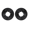 8002-03007 Drilled/Slotted Brake Rotors [Black], 1987-1999 Multiple Makes/Models, Position: Front - image 1