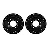 8002-03042 Drilled/Slotted Brake Rotors [Black], 1997-2006 Kia/Hyundai/Genesis, Position: Rear - image 1