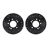 8002-03043 Drilled/Slotted Brake Rotors [Black], 2007-2010 Kia/Hyundai/Genesis, Position: Rear - image 1