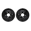 8002-03048 Drilled/Slotted Brake Rotors [Black], 2010-2016 Kia/Hyundai/Genesis, Position: Rear - image 1