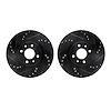 8002-07002 Drilled/Slotted Brake Rotors [Black], 2012-2019 Mopar, Position: Front - image 1