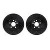 8002-11000 Drilled/Slotted Brake Rotors [Black], 2015-2019 Multiple Makes/Models, Position: Front - image 1