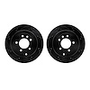 8002-11028 Drilled/Slotted Brake Rotors [Black], 2005-2007 Land Rover, Position: Rear - image 1