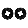 8002-13018 Drilled/Slotted Brake Rotors [Black], 1987-1994 Subaru, Position: Front - image 1