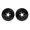 8002-16000 Drilled/Slotted Brake Rotors [Black], 1991-2020 Multiple Makes/Models, Position: Front - image 1