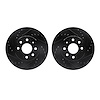 8002-18003 Drilled/Slotted Brake Rotors [Black], 2000-2002 GM, Position: Front - image 1