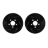 8002-20000 Drilled/Slotted Brake Rotors [Black], 2001-2008 Multiple Makes/Models, Position: Front - image 1