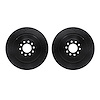 8002-20008 Drilled/Slotted Brake Rotors [Black], 2003-2005 Jaguar, Position: Front - image 1