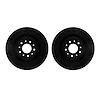 8002-20021 Drilled/Slotted Brake Rotors [Black], 2000-2006 Jaguar, Position: Front - image 1