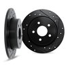 8002-20032 Drilled/Slotted Brake Rotors [Black], 1986-1989 Jaguar, Position: Rear - image 2