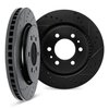 8002-21006 Drilled/Slotted Brake Rotors [Black], 2009-2010 Kia/Hyundai/Genesis, Position: Front - image 2