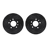 8002-21011 Drilled/Slotted Brake Rotors [Black], 2002-2002 Kia/Hyundai/Genesis, Position: Front - image 1